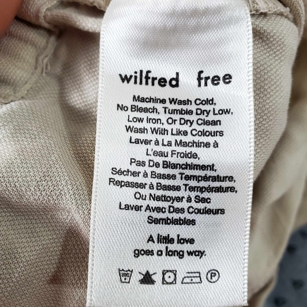 ARITZIA-WILFRED Free Allegra Short Cream Linen Blend Size M - Picture 10 of 14